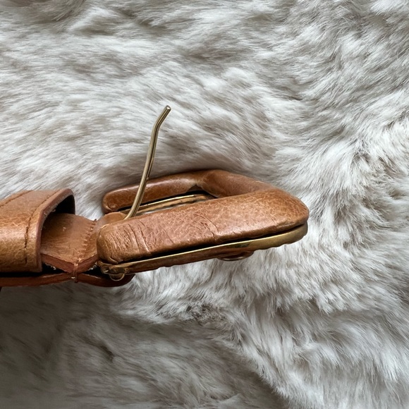 Another Line Inc Tan & Black Animal Print Belt.  Size M - Picture 4 of 11